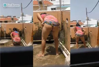 Desi Aunty Outdoor Pissing – Desi MMS, 40 sec 720p
